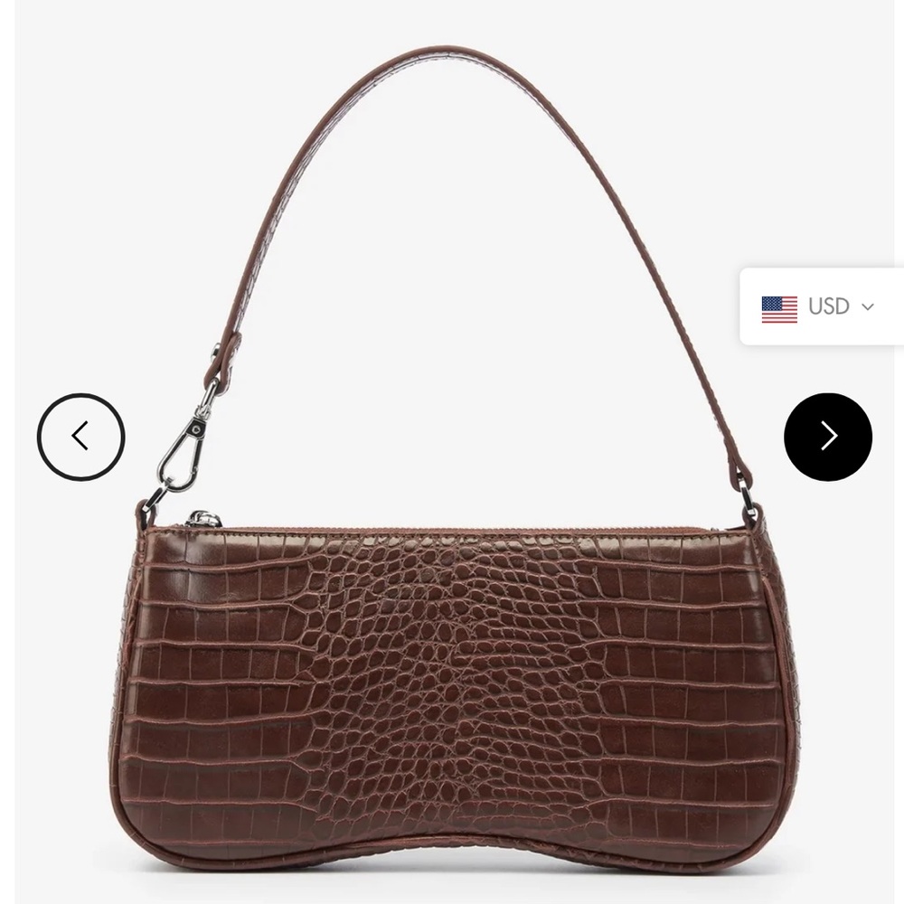 JW PEI Women's Eva Shoulder Handbag - Brown Croc